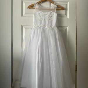 Us Angels White  Kids Dress